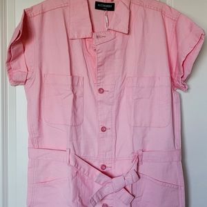 Pink Kittenish Romper